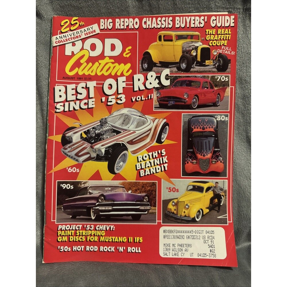Vintage Rod & Custom Magazine August 1991 25th Anniversary Collector's Issue